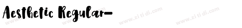 Aesthetic Regular字体转换 Aesthetic Regular字体转换